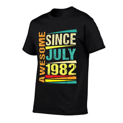 40 Years Old Gifts Legend Since July 1982 40th Birthday  Vintage-inspired T-Shirt