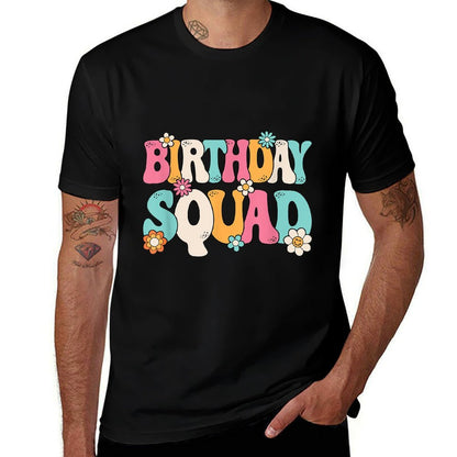 Groovy Birthday Squad Men Women Boys Girlsns Kids  Quick-drying T-Shirt