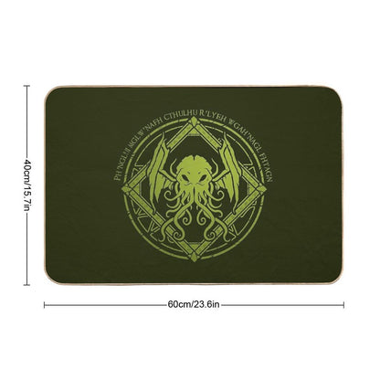 Cthulhu - Lovecraft - Chant Design  Non-Slip Bath Mat