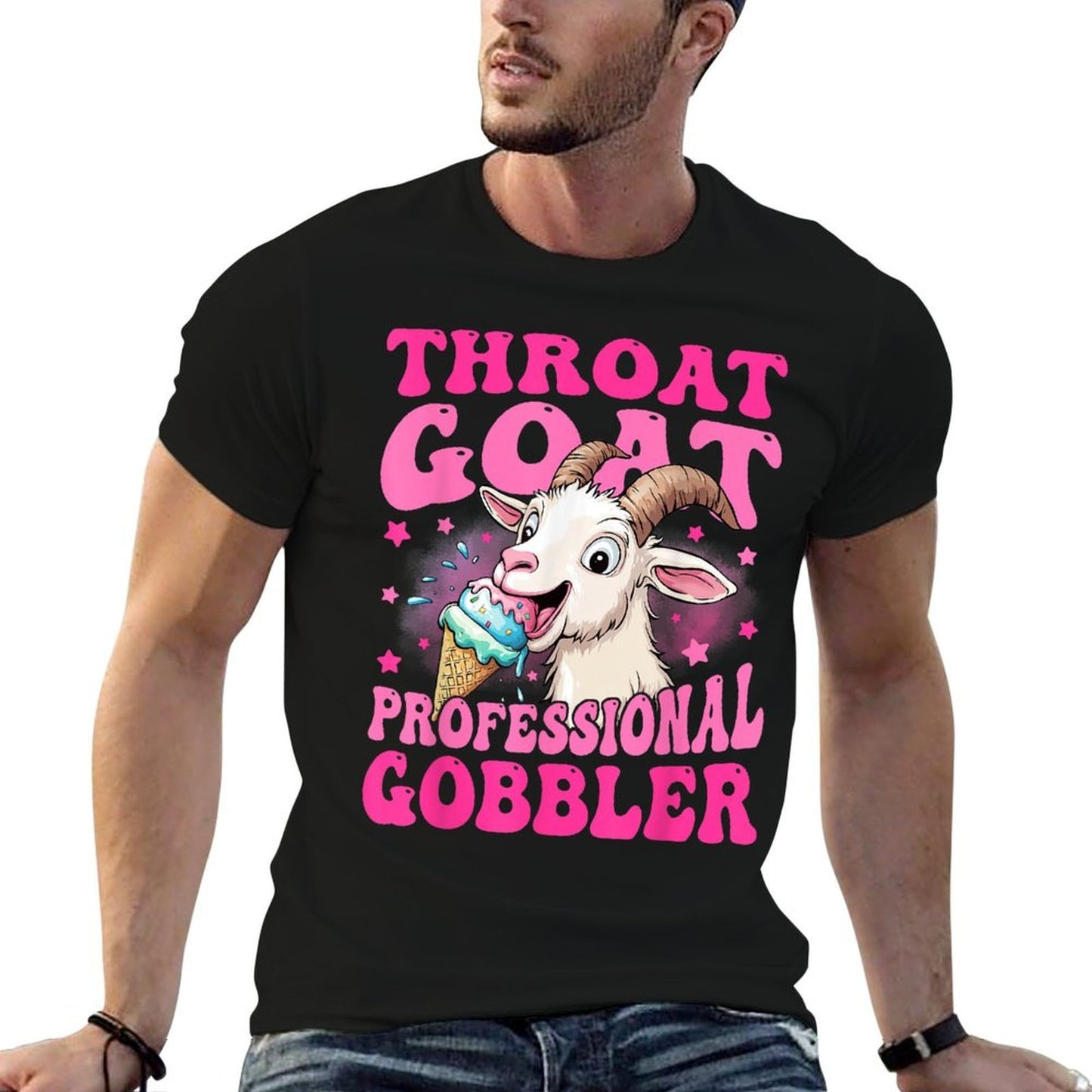 Embarrassing Throat Goat Inappropriate Adult Humor  Summer-ready Fabric T-Shirt
