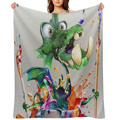 Dragon Artist Eco-conscious Throw Blanket