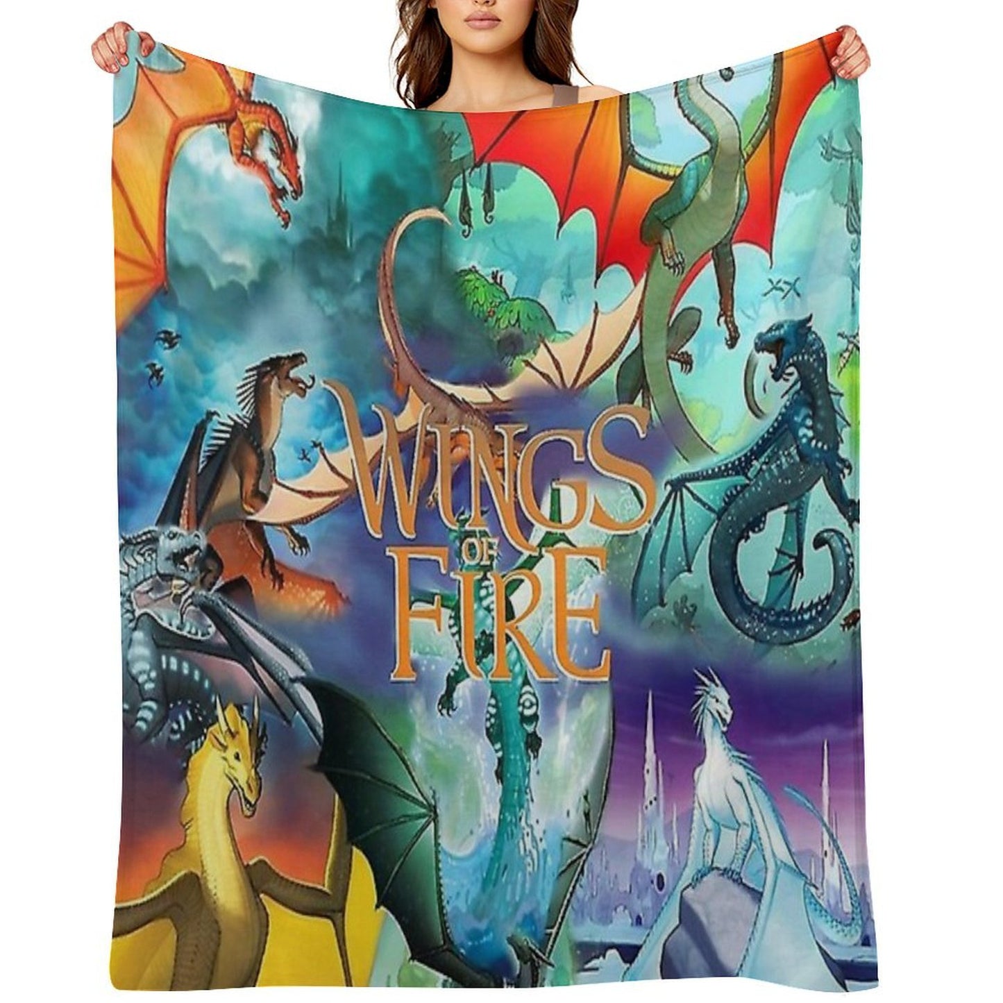 Wings of Fire All Dragon Series Gift-ready Throw Blanket