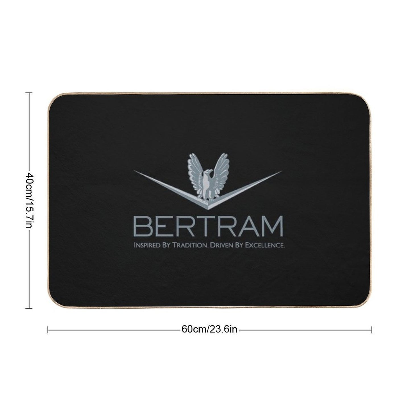 BERTRAM YACHTS LOGO  Versatile Bath Mat