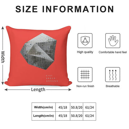 STAY UNDERGROUND Soft Ultra-Soft Texture Throw Pillow