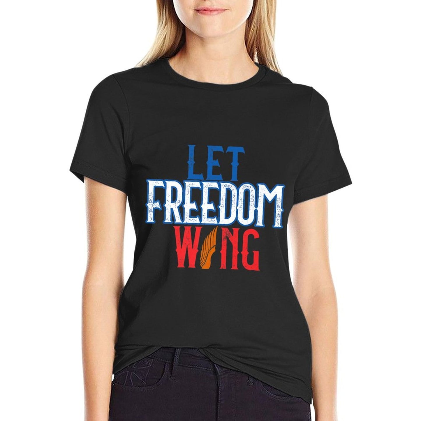 July 4th Let Freedom Wing Independence Day Gift Premium  Odor-resistant T-Shirt