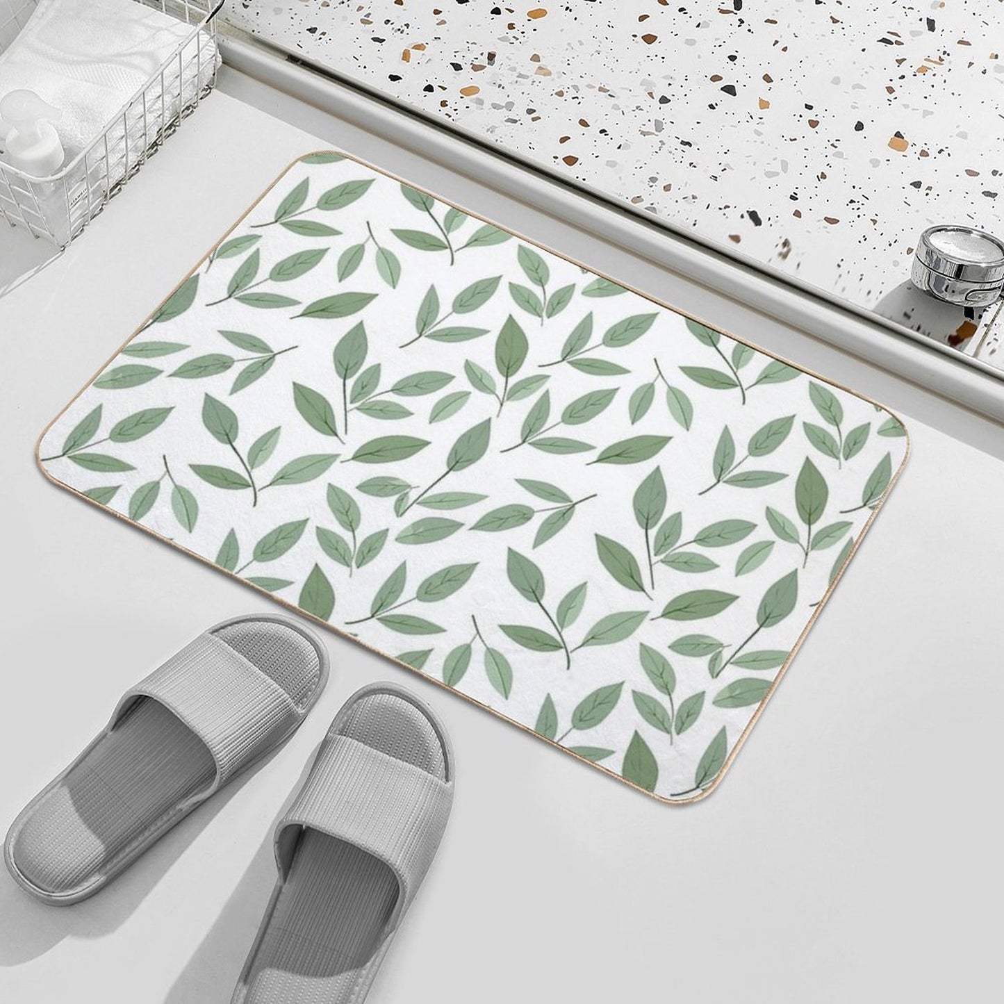 Delicate Foliage  Multi-Purpose Bath Mat