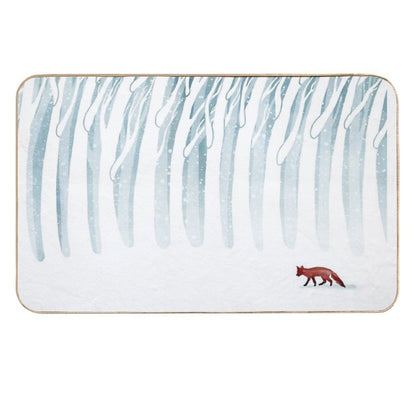 Winter Storm  Repositionable Bath Mat