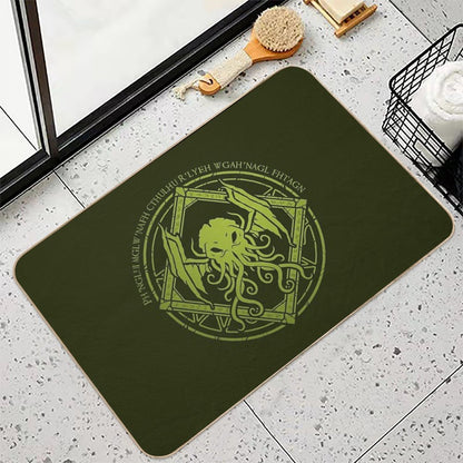 Cthulhu - Lovecraft - Chant Design  Non-Slip Bath Mat