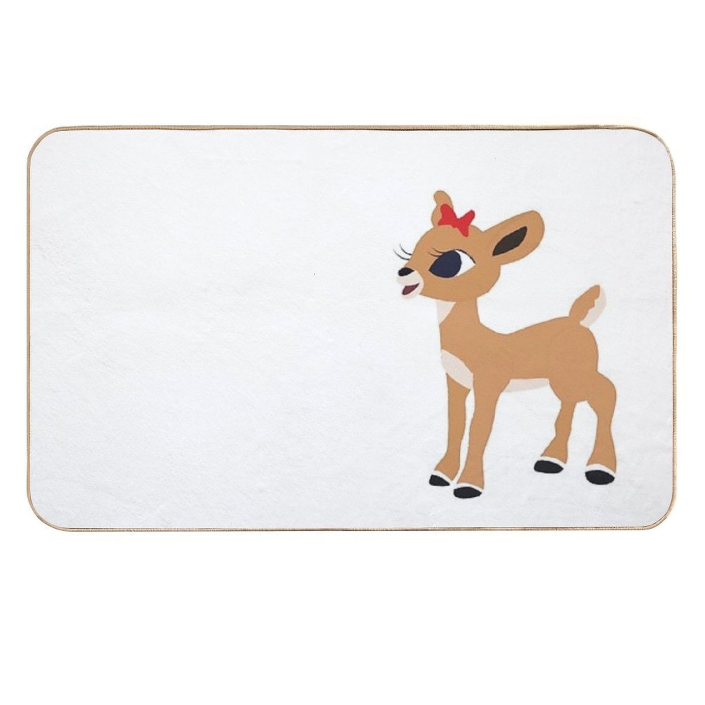 Classic Clarice The Reindeer, Christmas © GraphicLoveShop  Toxin-Free Bath Mat