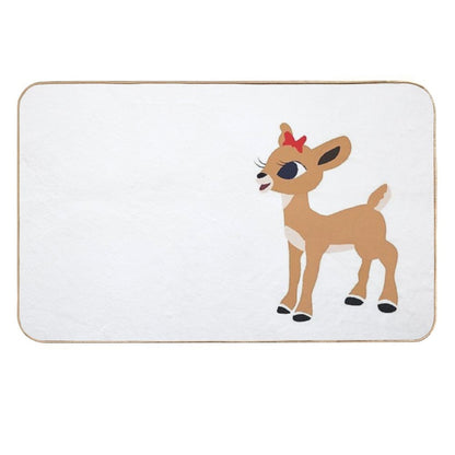 Classic Clarice The Reindeer, Christmas © GraphicLoveShop  Toxin-Free Bath Mat