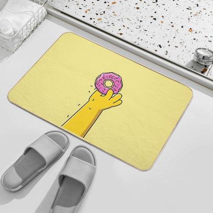 Homer Donut  Non-Slip Bath Mat