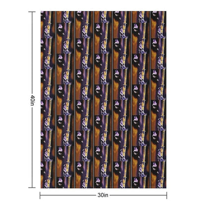 Album Poster Art for Bronmix's Music Album Gilded Age III Samurai Mind Anti-pilling Throw Blanket