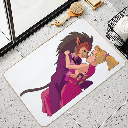 Princess Prom Adora And Catra  Dirt-Trapping Bath Mat