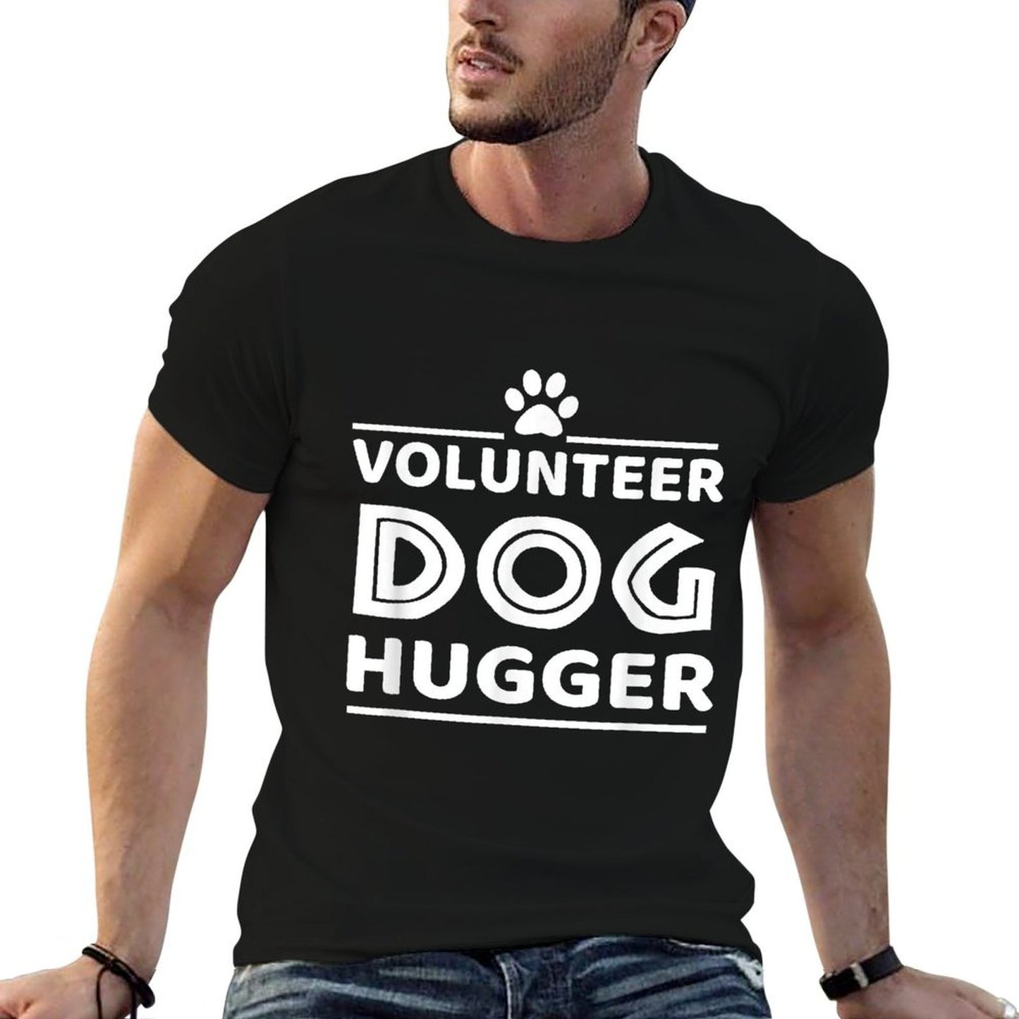 Animal Shelter Volunteers And Gifts Unisex-Adults Black Dog Rescue  Relaxed-fit T-Shirt