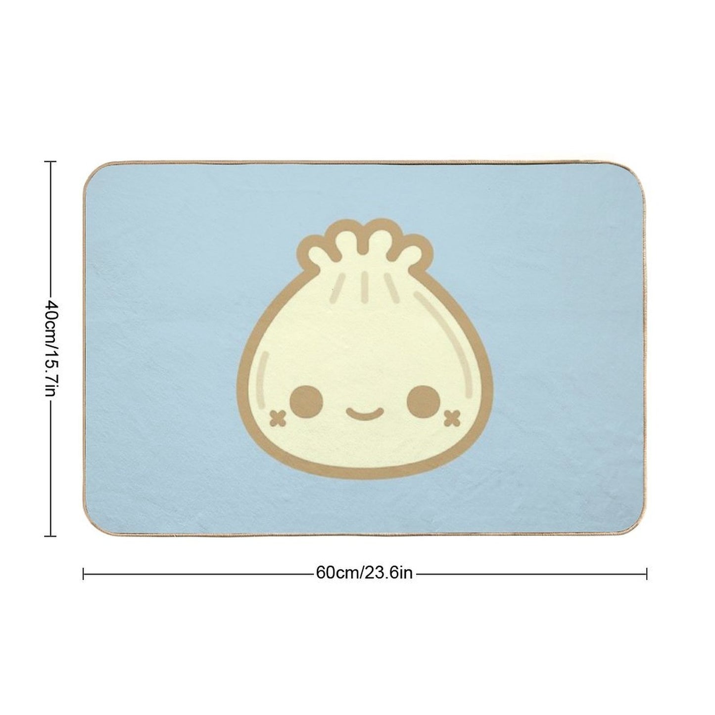 Yummy Cute Steamed Bun  Multi-Purpose Bath Mat
