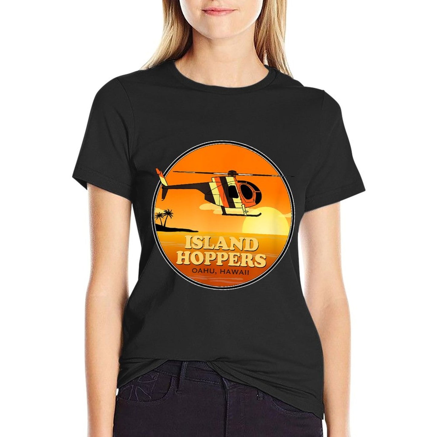 Island Hoppers Classic 80s TV  Cotton T-Shirt