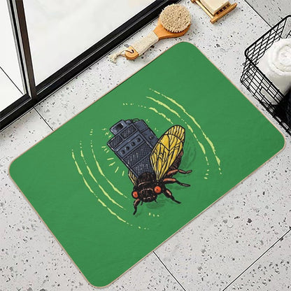 Cicada Soundsystem Durable Bath Mat