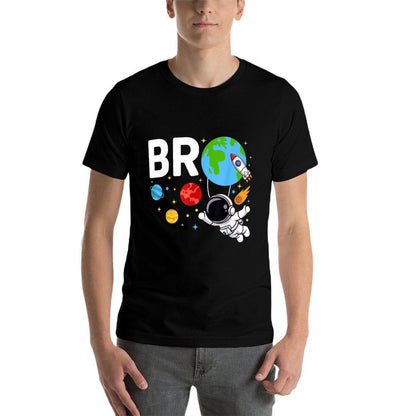 Brother Bro Space Astronaut Birthday Family Matching  Odor-resistant T-Shirt