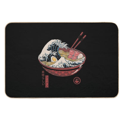 Great Ramen Wave  Pet-Safe Bath Mat
