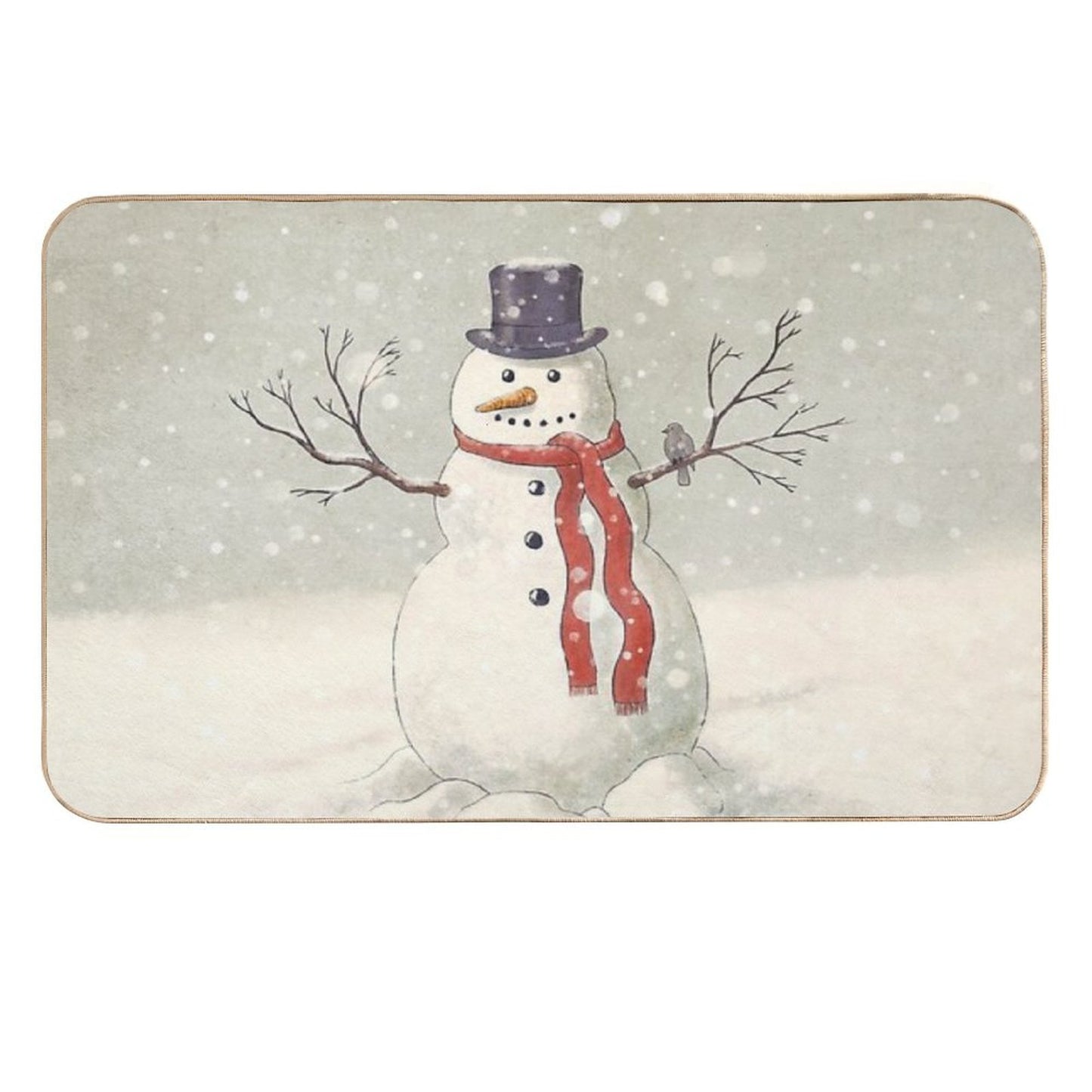 The Snowman  Odorless Bath Mat