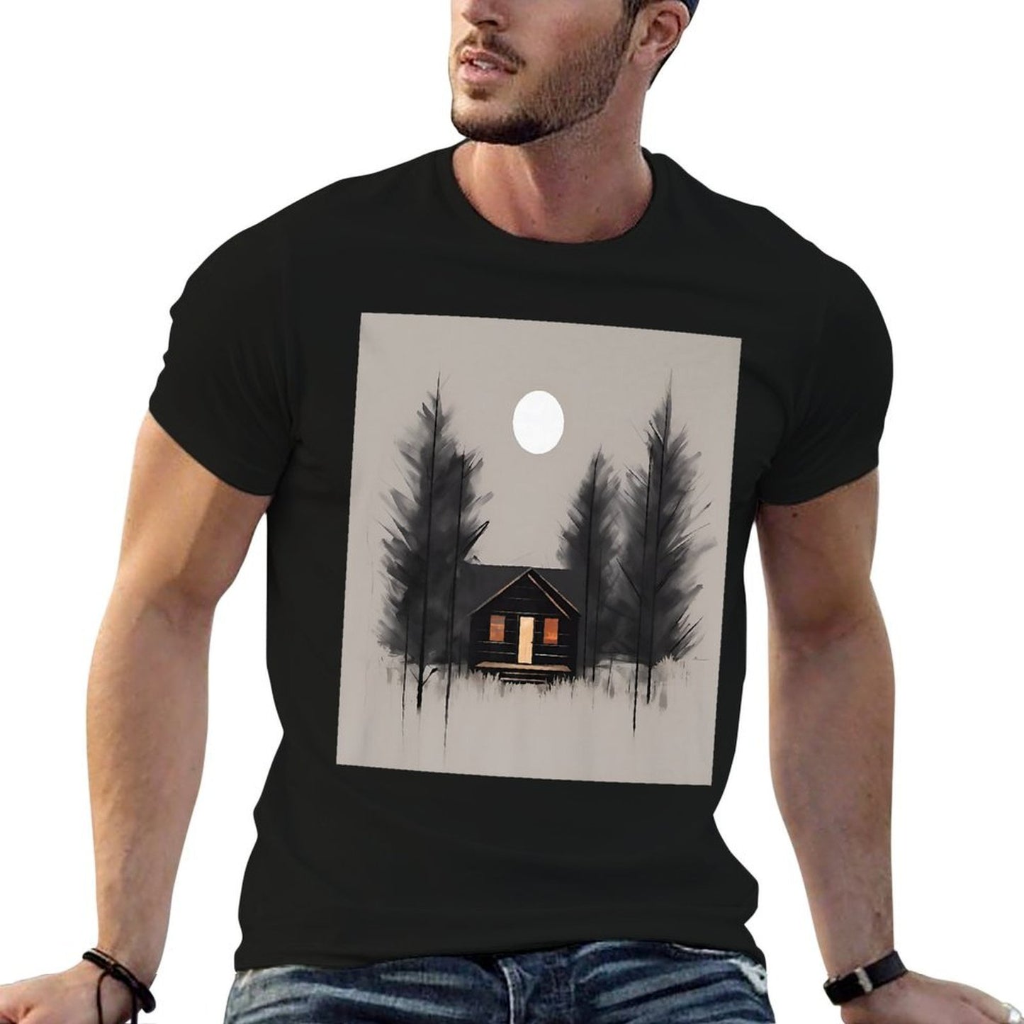 Prairie Cabin Twilight Tranquility Premium  Classic T-Shirt
