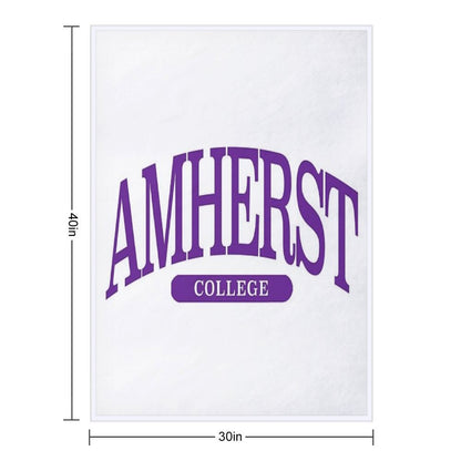 Amherst - Serif Font Curved Travel-friendly Throw Blanket