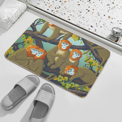 Monkeys  Anti-Trip Bath Mat