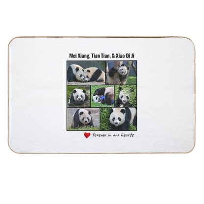 National Zoo Panda Forever in Our Hearts  Odorless Bath Mat