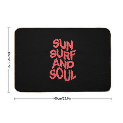 Sun, Surf, And Soul.  Absorbent Bath Mat