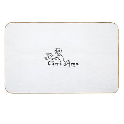 Grrr Argh  Fade-Resistant Bath Mat