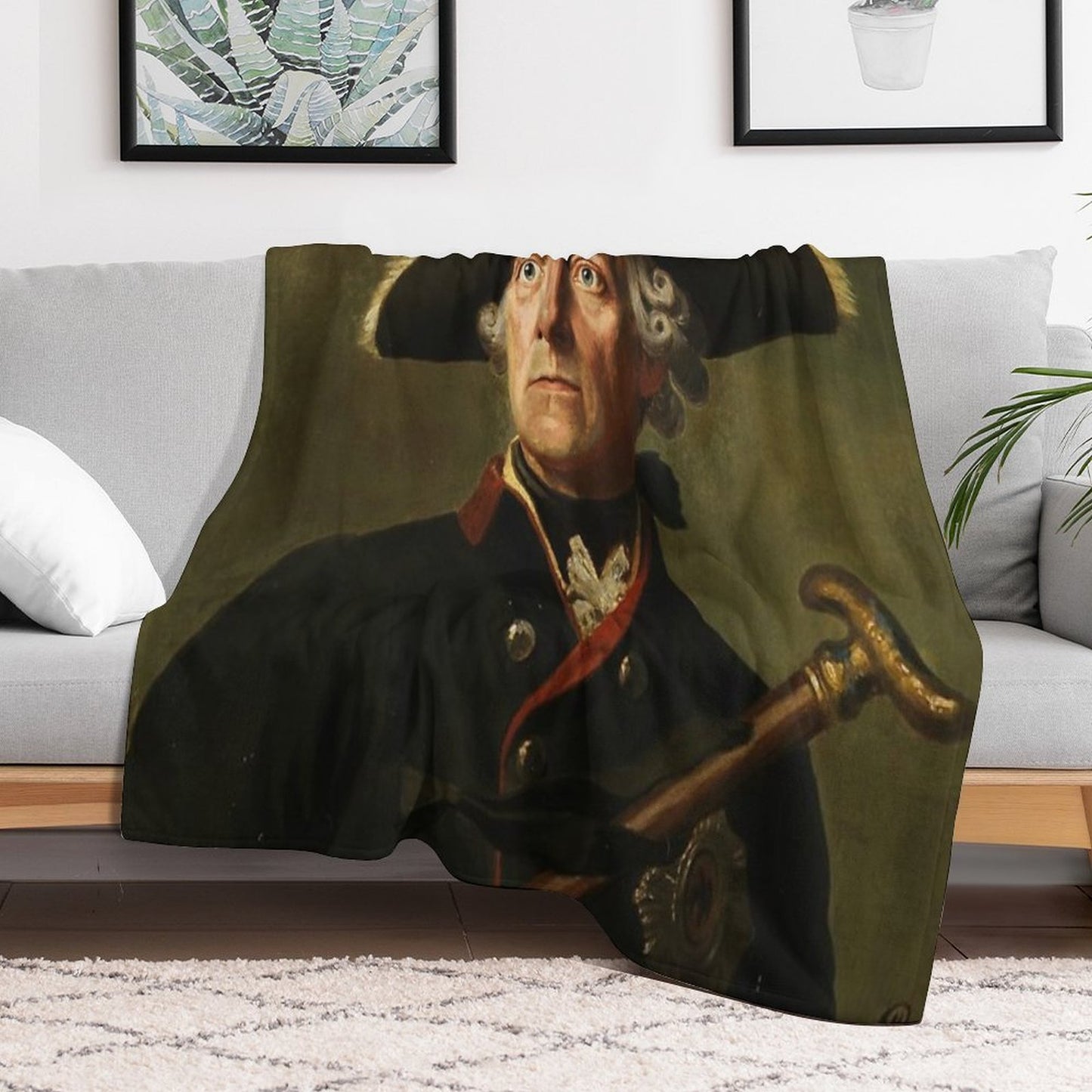 Friedrich II. Der Große Von Preußen Eco-conscious Throw Blanket