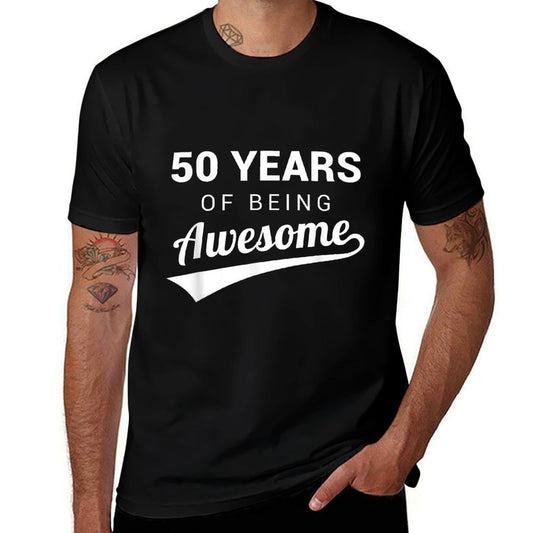 50th Birthday Gift Funny Awesome 50 Year Old Bday Idea  Lightweight T-Shirt
