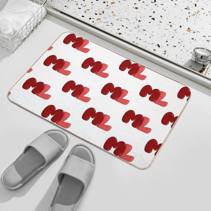 Ml Red  Easy To Clean Bath Mat