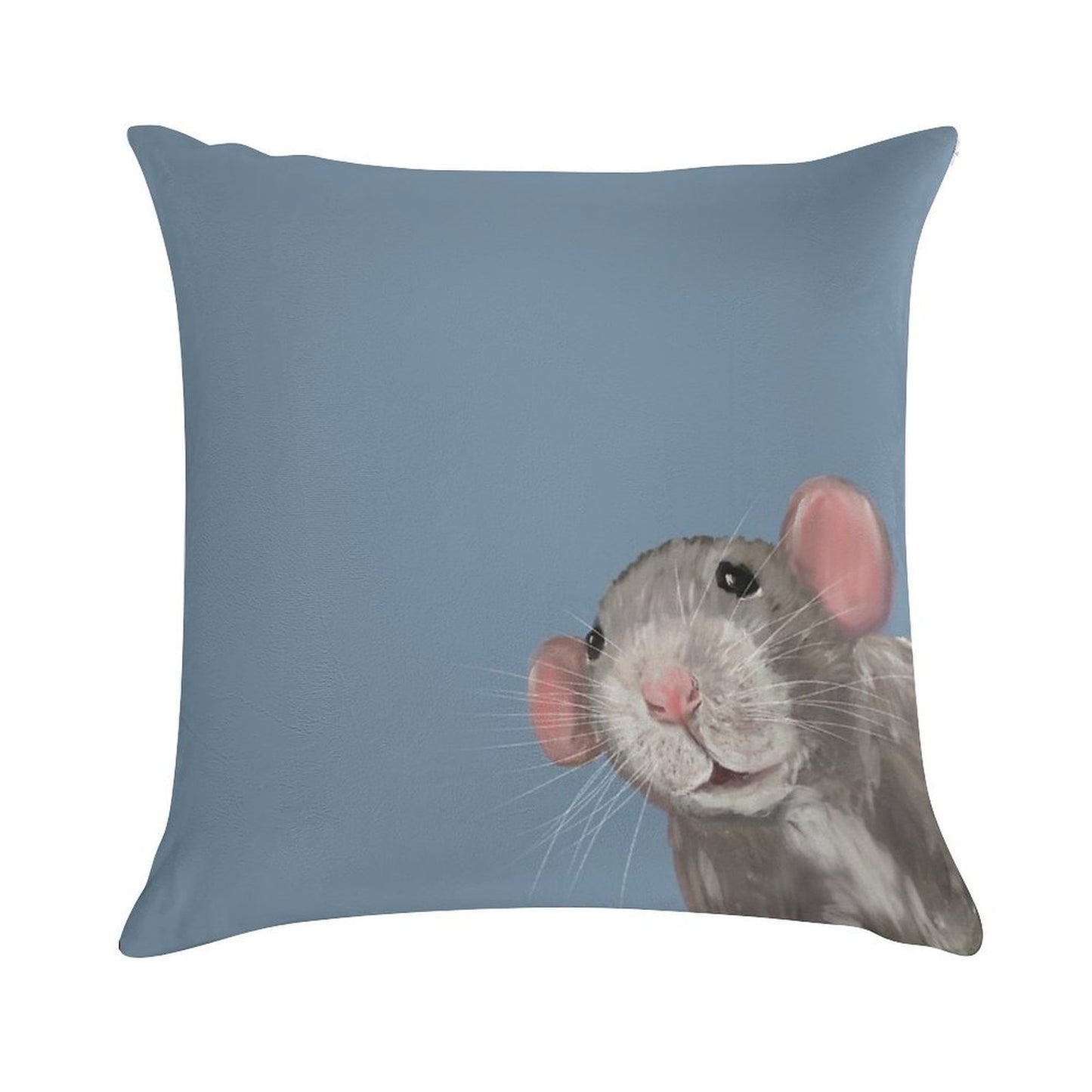 The Peeking Rat Soft Gift Ready Throw Pillow
