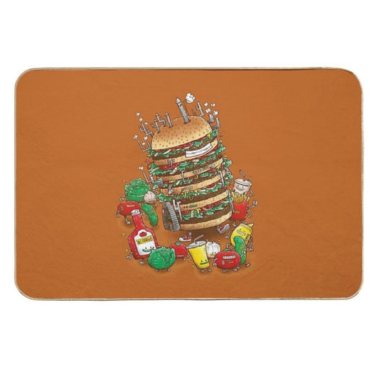 Uber BurgerBot Durable Bath Mat