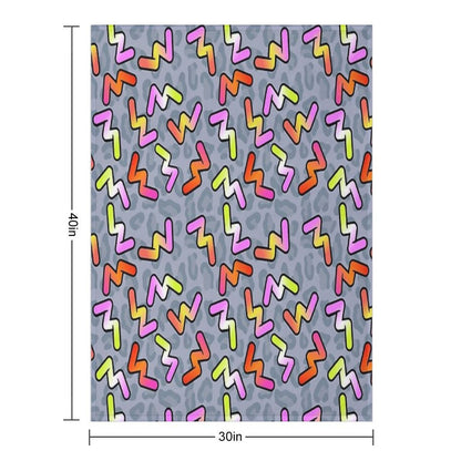 Daniel Ricciardo - Become Unstuck 90's Pattern Eco-conscious Throw Blanket