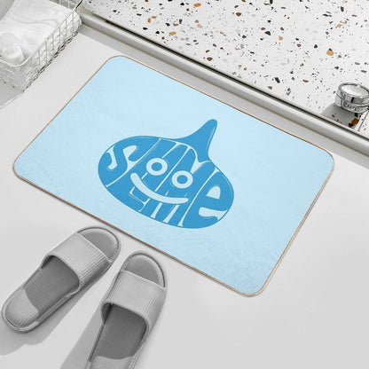 Slime Typography  Slip-Resistant Bath Mat
