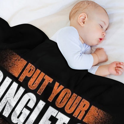 Wrestling Put Your Singlet On Gift Idea For Wrestler Quick-dry Throw Blanket