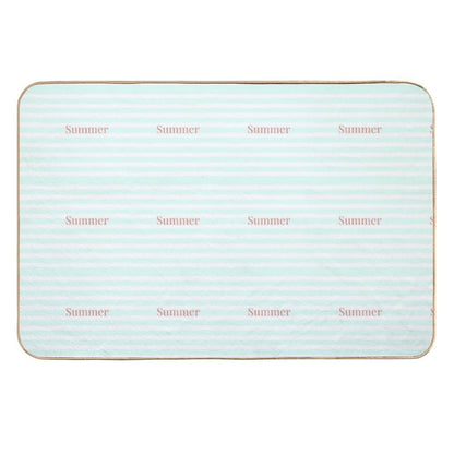 Summer with Stripes  Stain-Proof Bath Mat