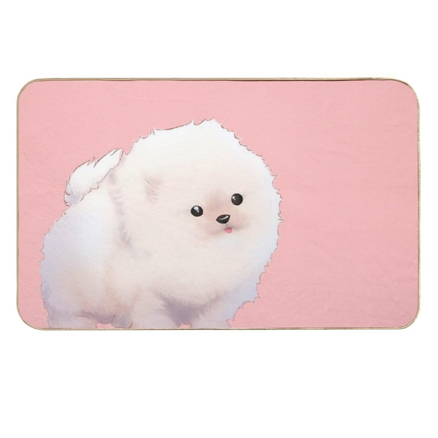 Pomeranian  Long-Lasting Bath Mat