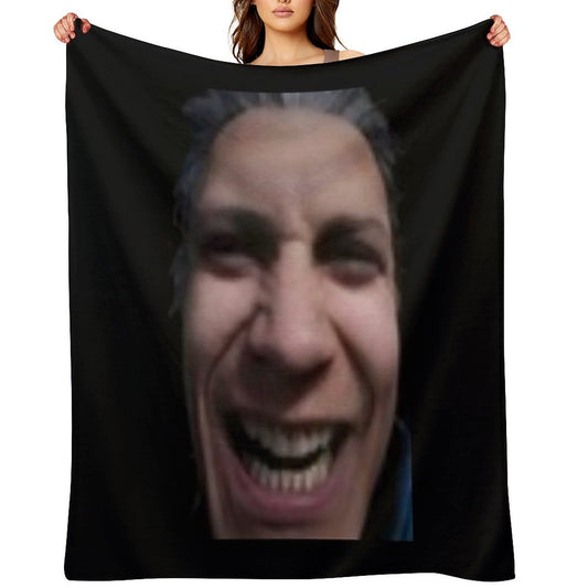Cursed Vergil Throw Pillow Lightweight Throw Blanket