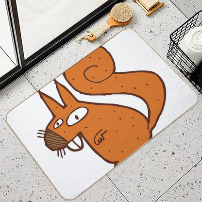 Cute Cartoon Squirrel  Odorless Bath Mat
