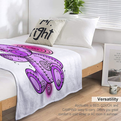 Voodoo Bunny Plushie Plush Throw Blanket