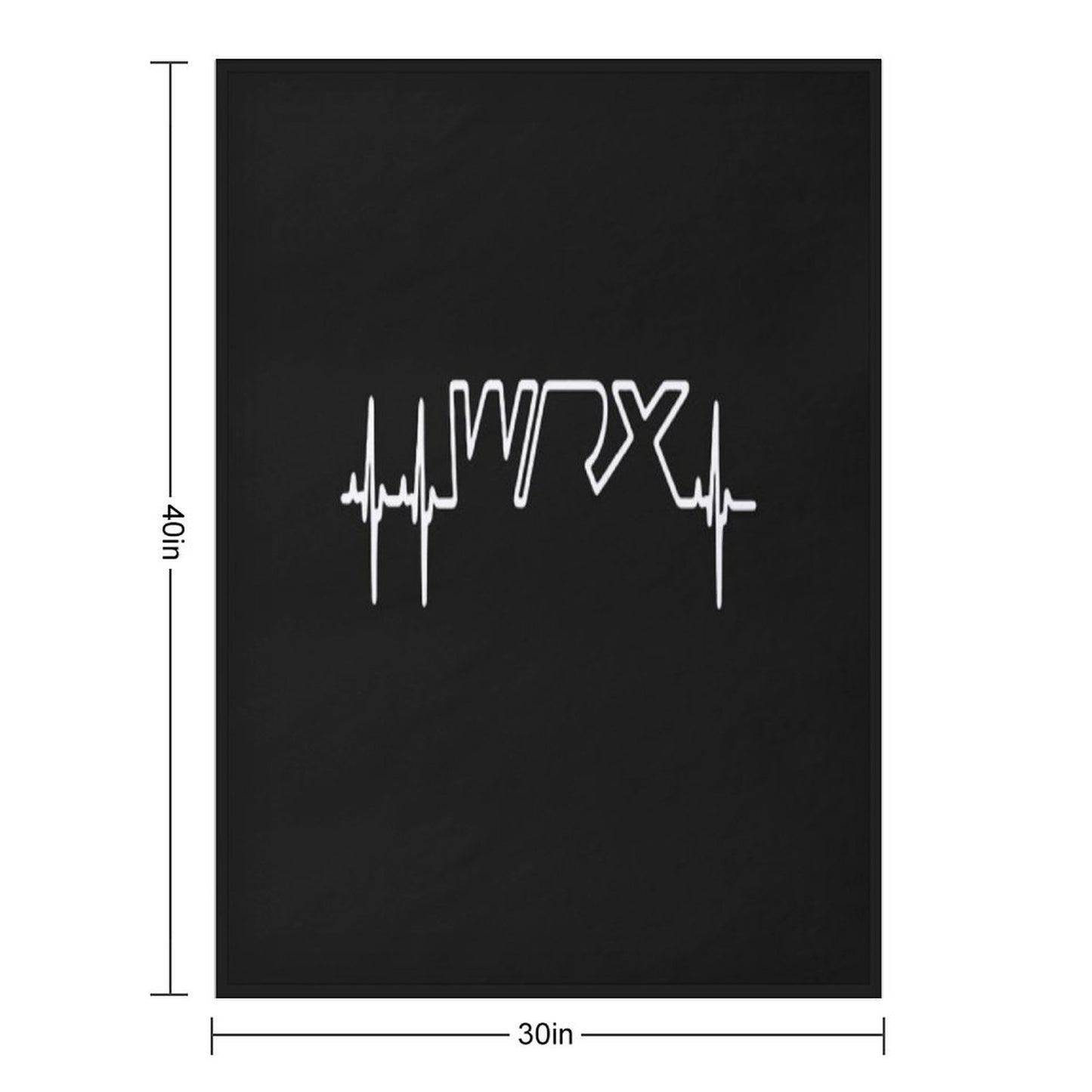 WRX Heartbeat WRX Shirts for Men Women Durable Throw Blanket