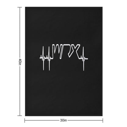 WRX Heartbeat WRX Shirts for Men Women Durable Throw Blanket