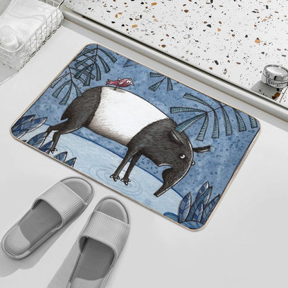 Welcome To The Jungle - Tapir - Schabrackentapir  Slip-Resistant Bath Mat