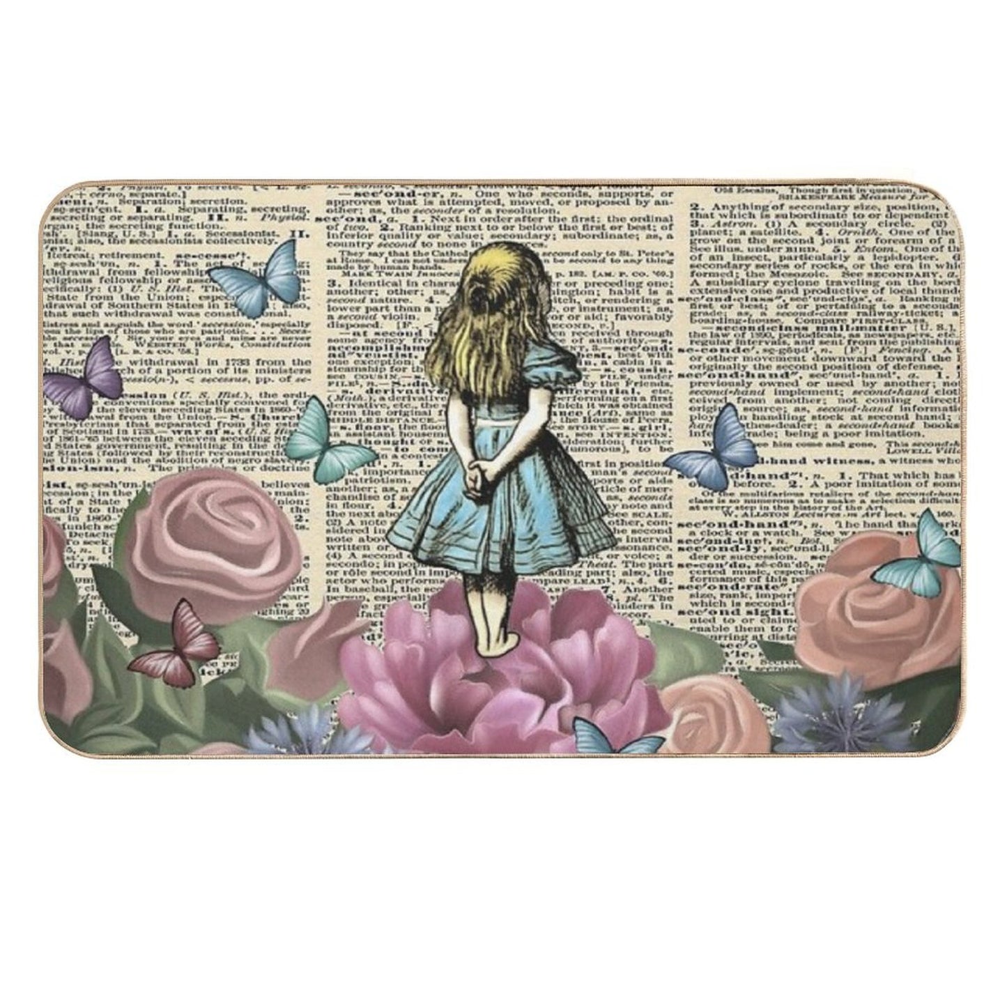 Alice In Wonderland - Wonderland Garden  Slip-Resistant Bath Mat