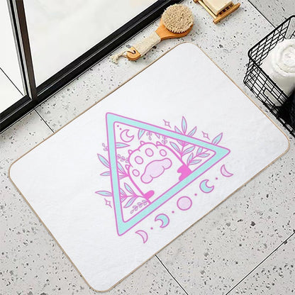 Witchy Cat Paw 02  Nikury  Slip-Resistant Bath Mat
