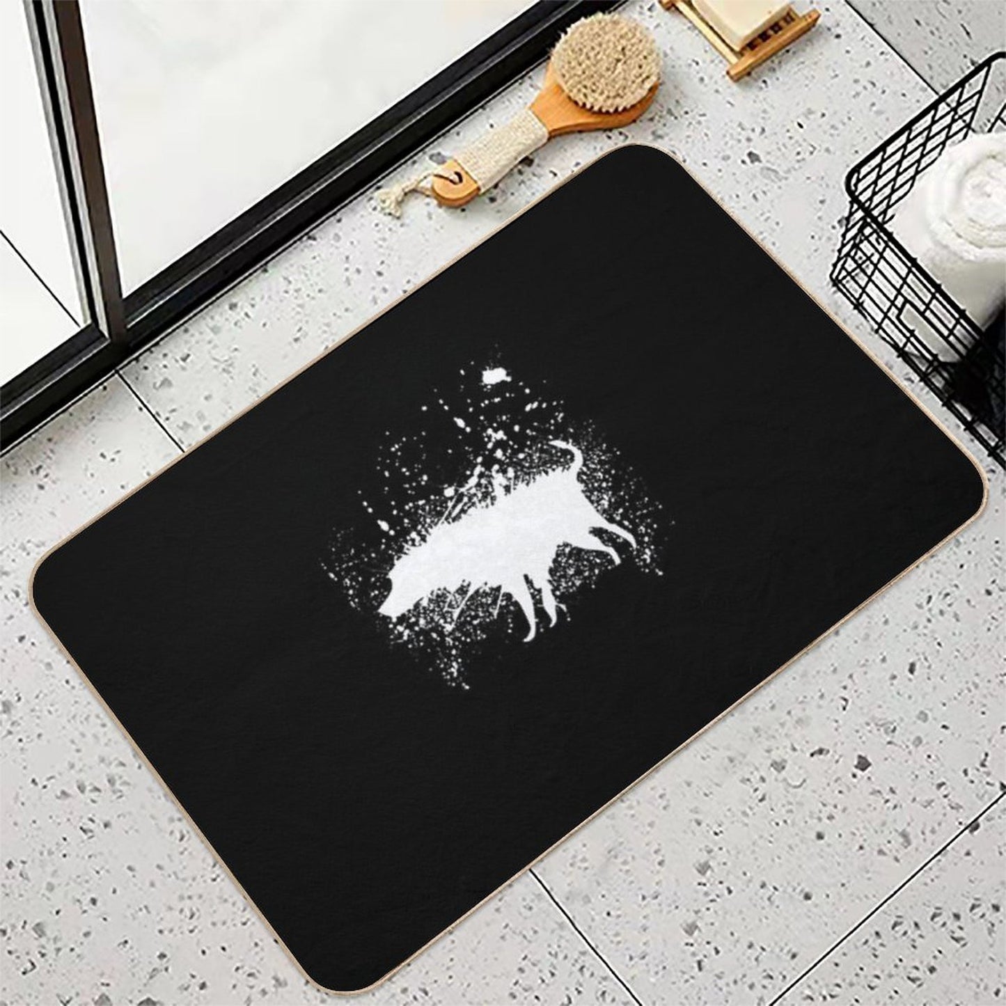 Banksy Splash Dog  Versatile Bath Mat