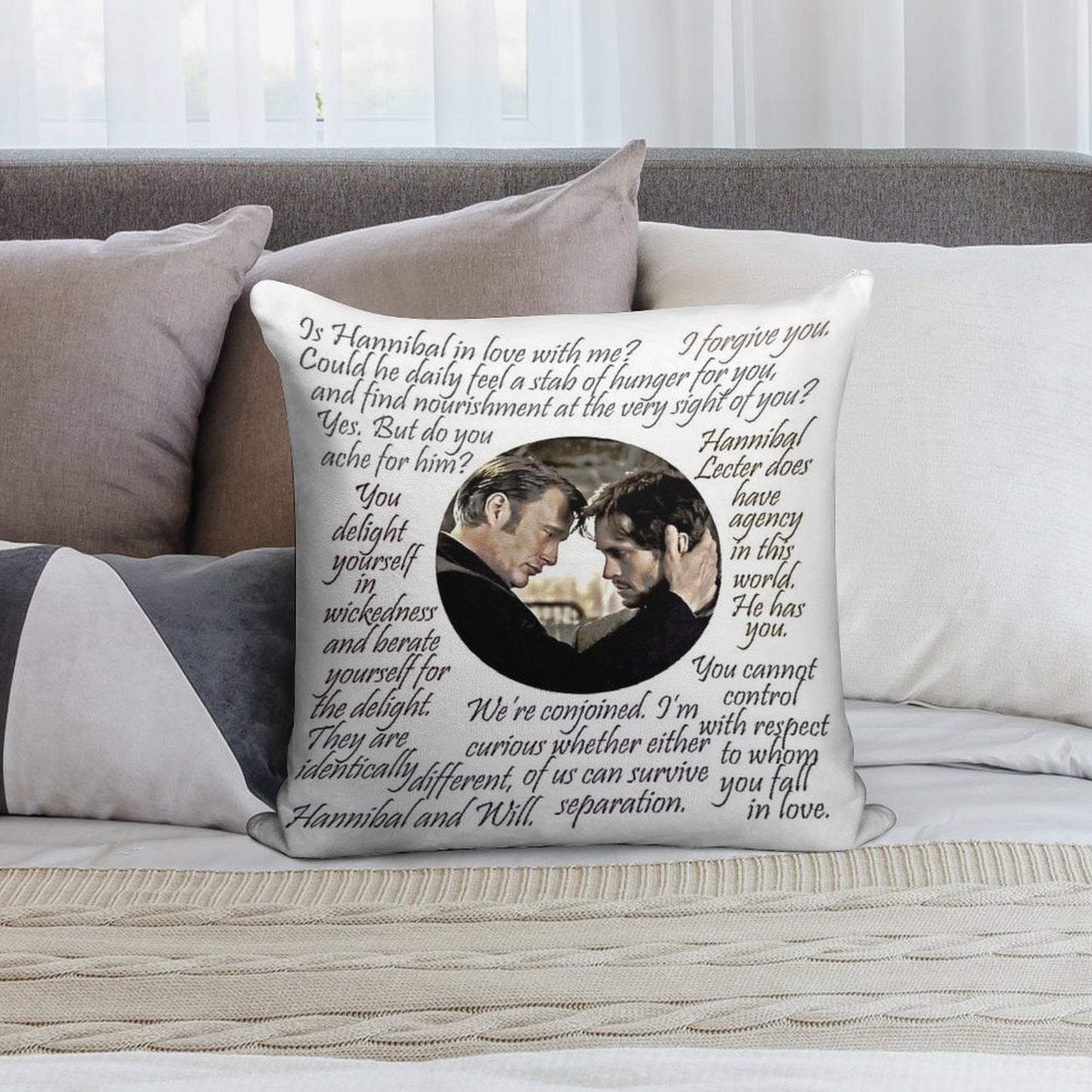 Hannigram Quotes Soft Gift Ready Throw Pillow